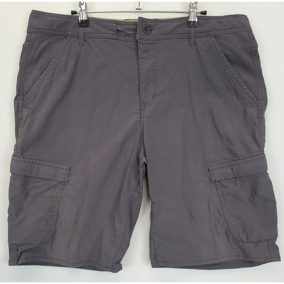 Weatherproof Cargo Utility Shorts Zip Pockets Men 36 Gray Techwear Normcore - Picture 1 of 11